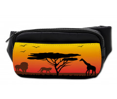 Savannah Animals Sunset Bumbag