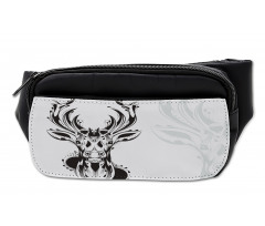 Tribal Deer Shadow Art Bumbag