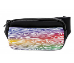 Abstract Zebra Skin Bumbag