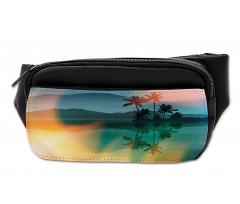 Sea and Palm Trees Art Bumbag