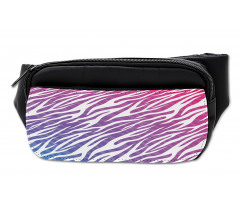 Colorful and Striped Artwork Bumbag