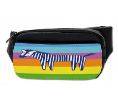 Doodle Animal Stripes Bumbag