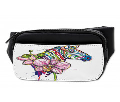 Animal Orchid Ink Art Bumbag