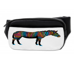 Animal Colorful Lines Bumbag