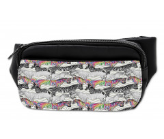 Funky Animal Chevrons Bumbag