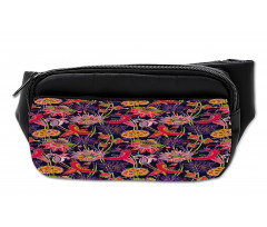 Floral Jungle Illustration Bumbag