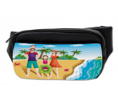 Happy Family on the Beach Bumbag