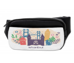 Floral Istanbul Landmarks Bumbag