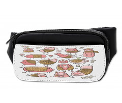 Zentangle Ornate on Pigs Bumbag