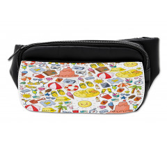 Vivid Summer Vacation Items Bumbag