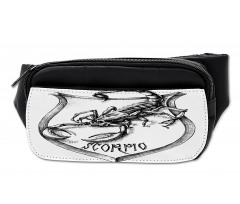 Black and White Scorpio Bumbag