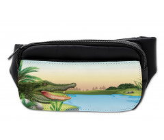 Palms Crocodiles Humor Bumbag