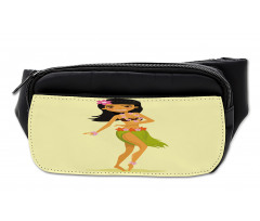 Hawaiian Dancer Girl Cartoon Bumbag