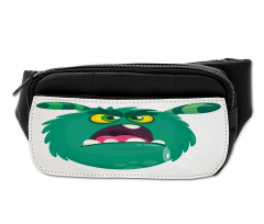 Fluffy Angry Monster Cartoon Bumbag