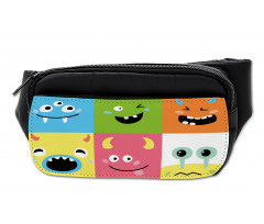 Colorful Blocks Emoticon Bumbag