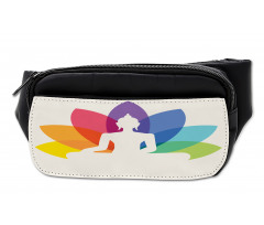 Colorful Lotus Flower Bumbag