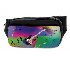 Guitar on Colorful Back Bumbag