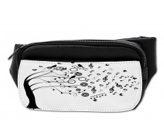 Flowing Motifs Birds Bumbag