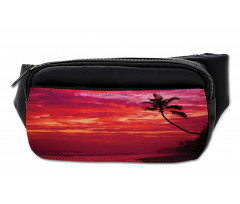 Tropical Island Beach Palms Bumbag