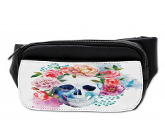 Floral Colorful Skeleton Bumbag