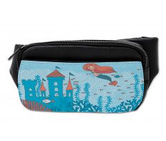 Cartoon Castle Corals Bumbag