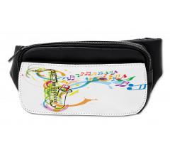 Saxophone Wavy Notes Bumbag