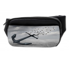 Flying Seagulls Grey Bumbag