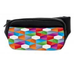 Retro Mosaic Triangle Bumbag