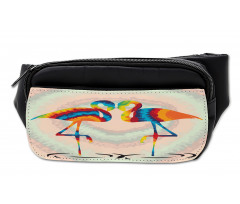 Valentines Funky Birds Bumbag