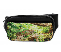 Tropic Wild Jungle Leaf Bumbag