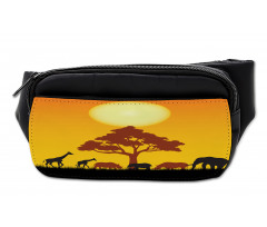 Wildlife Animals Rhinos Bumbag