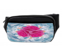 Graphic Roses and Lilies Bumbag