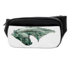 Green Stain Horse Head Bumbag