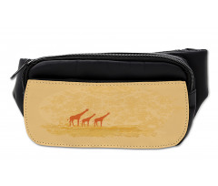 Retro Safari Giraffes Bumbag