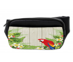 Flowers Parrot Bumbag