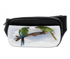 2 Parrot Macaw Bird Bumbag