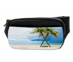 Beach Palm Trees Rock Bumbag