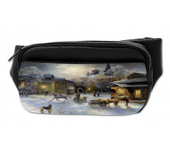 Winter Rural Landscape Bumbag