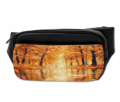 Forest Lake Fall Trees Bumbag