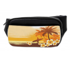 Surfer Tropical Landscape Bumbag