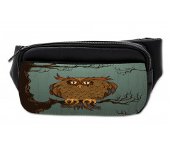 Tired Owl on Oak Tree Bumbag