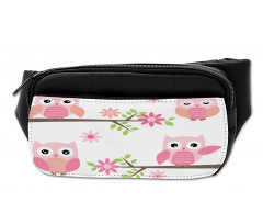 Spring Floral Baby Owls Bumbag