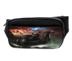 Vikings Boat Stormy Sea Bumbag