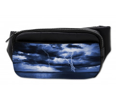 Rain Clouds Storm Rays Bumbag