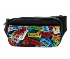 Words Composition Love Bumbag