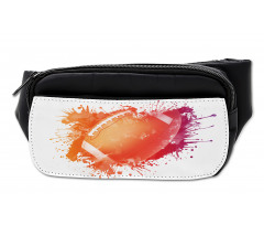 Rugby Ball Sport Splash Bumbag