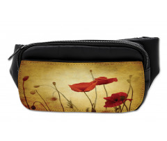 Poppy Flowers Bohemian Bumbag