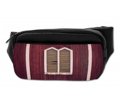 Retro Burgundy Shutters Bumbag