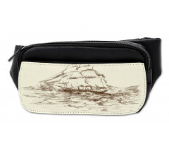 Hand Drawn Ship Bumbag