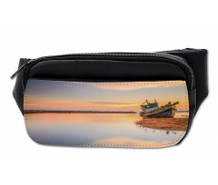 Boat on Beach Dusk Bumbag